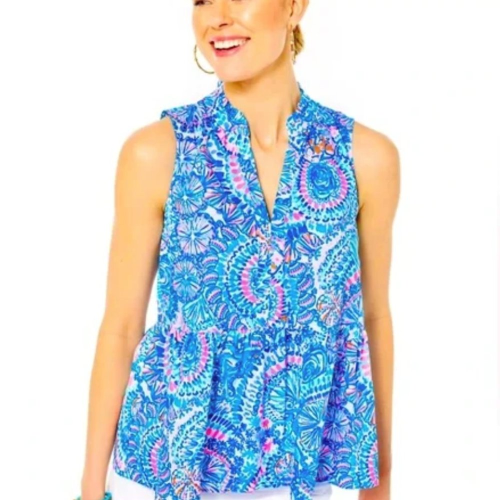 Lilly Pulitzer | Novella Ruffle Hem Top